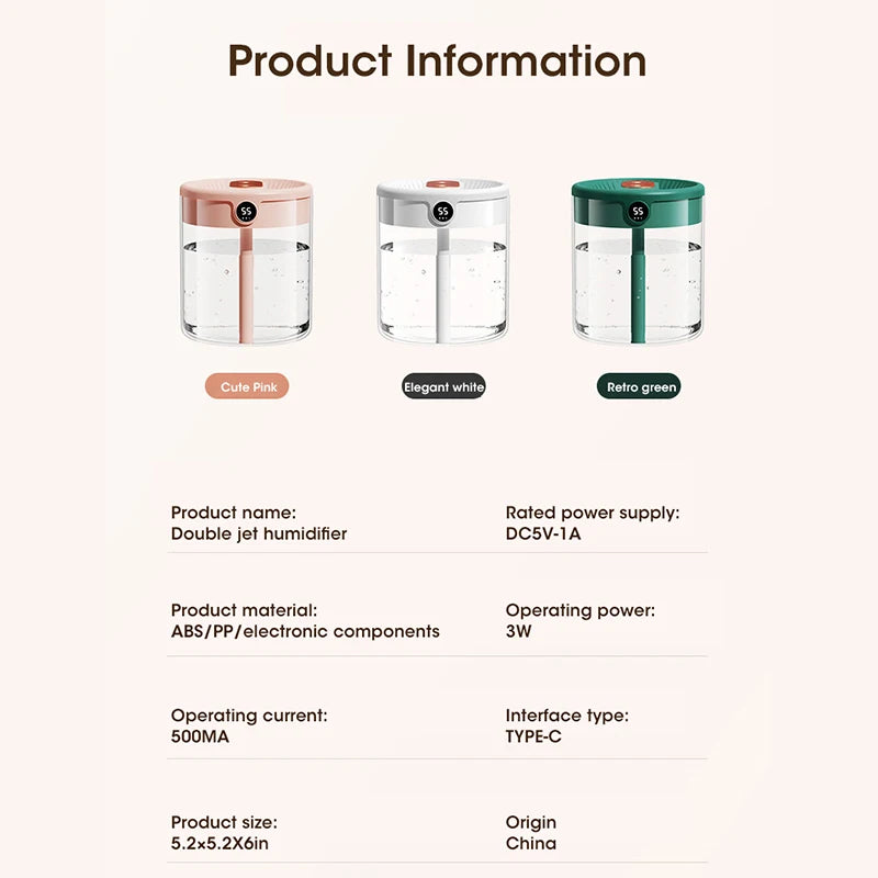 2L Double Aroma Humidifier