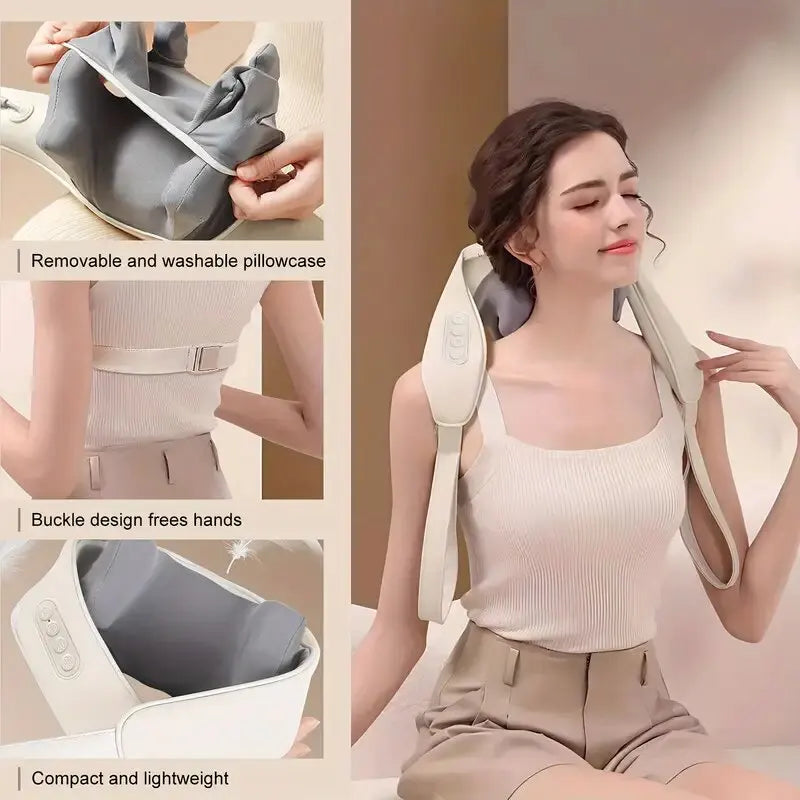 Neck and Shoulder Shiatsu Gel massager + Heat